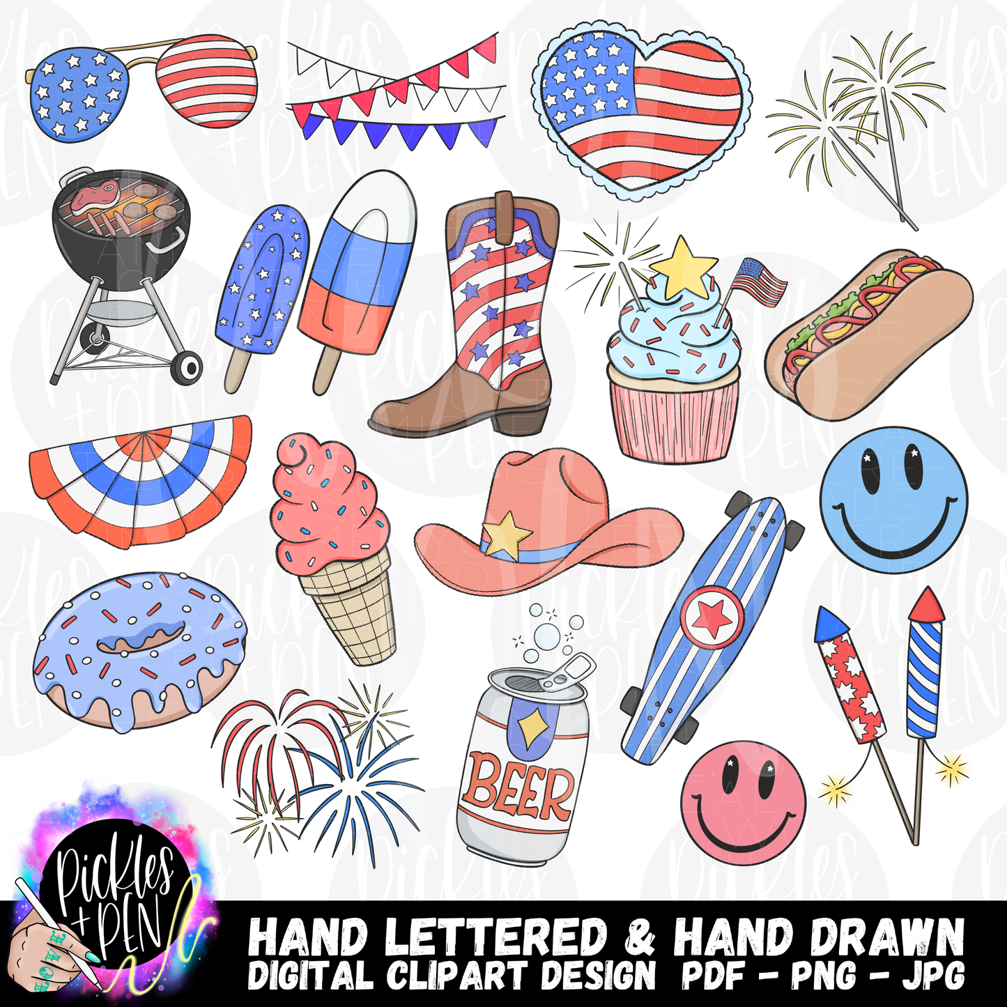 4th of July Clipart Bundle