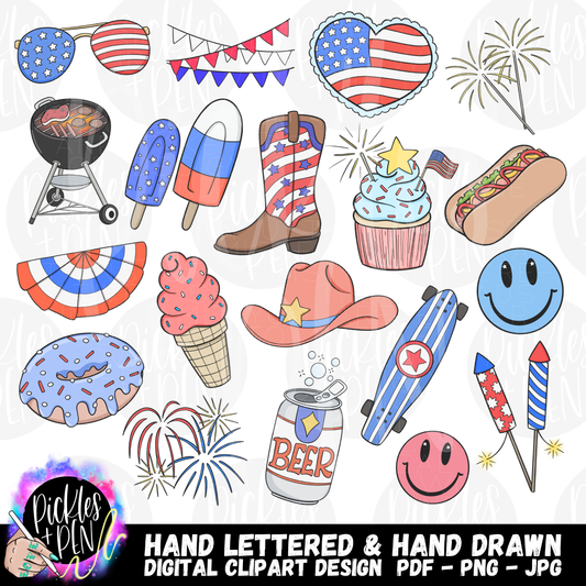 4th of July Clipart Bundle