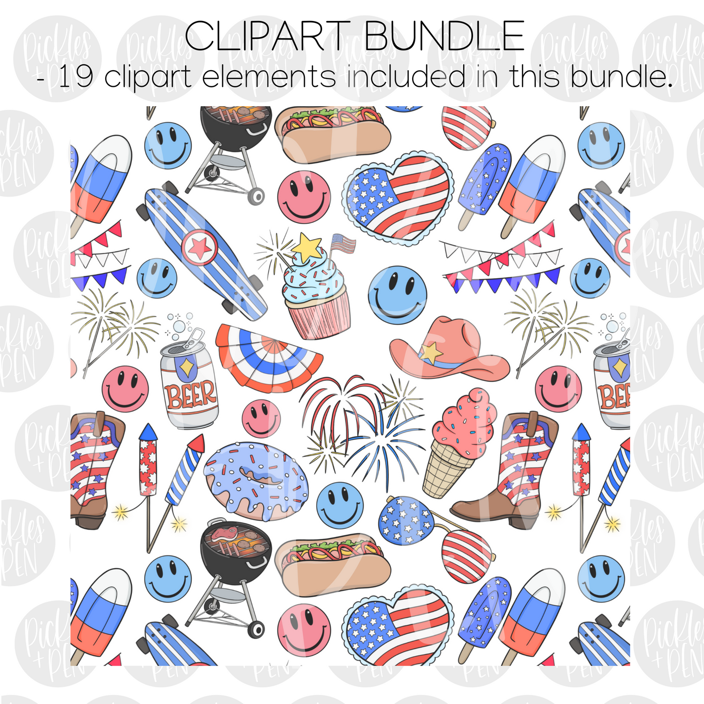 4th of July Clipart Bundle