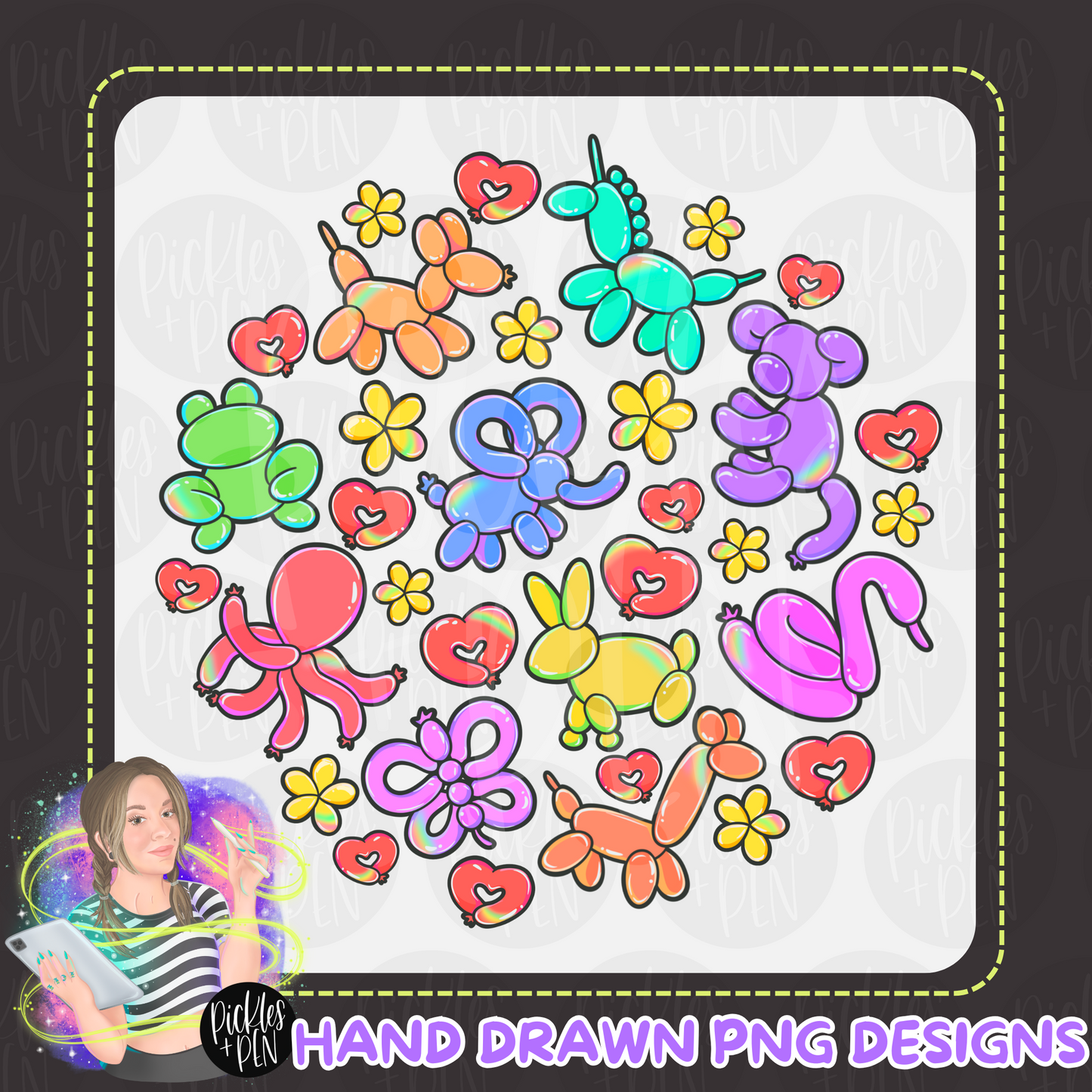 Balloon Animal PNGs [LIMITED]