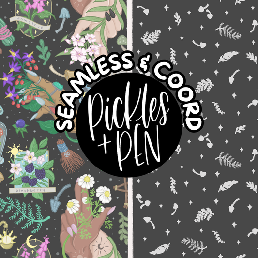 BLACK COLORWAY/COORD Light Vs Dark Witch: Plants Edition Seamless [LIMITED]