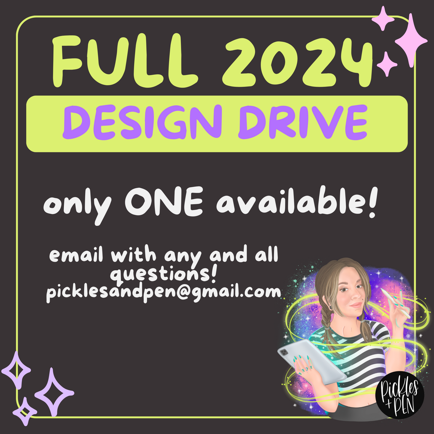 SOLD OUT Pickles + Pen 2024 ALL DESIGNS Google Drive [ONLY ONE SPOT AVAILABLE]