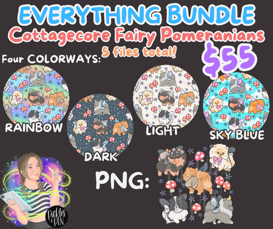 EVERYTHING BUNDLE "Cottagecore Fairy Pomeranians" [ONLY 3 AVAILABLE]