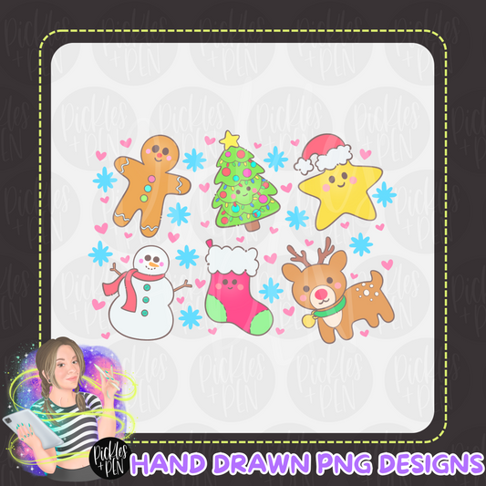 Cute Christmas Characters PNG [LIMITED]