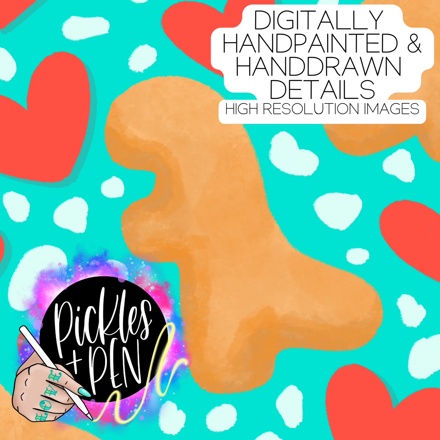 Dino Nugget Love Seamless Pattern - [UNLIMITED]