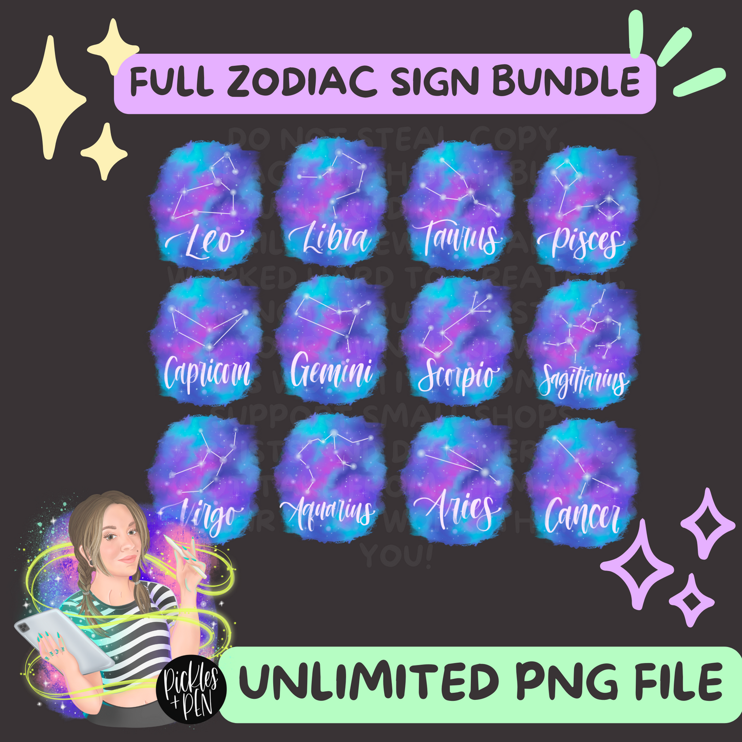 Zodiac Sign Galaxy PNG - [UNLIMITED]