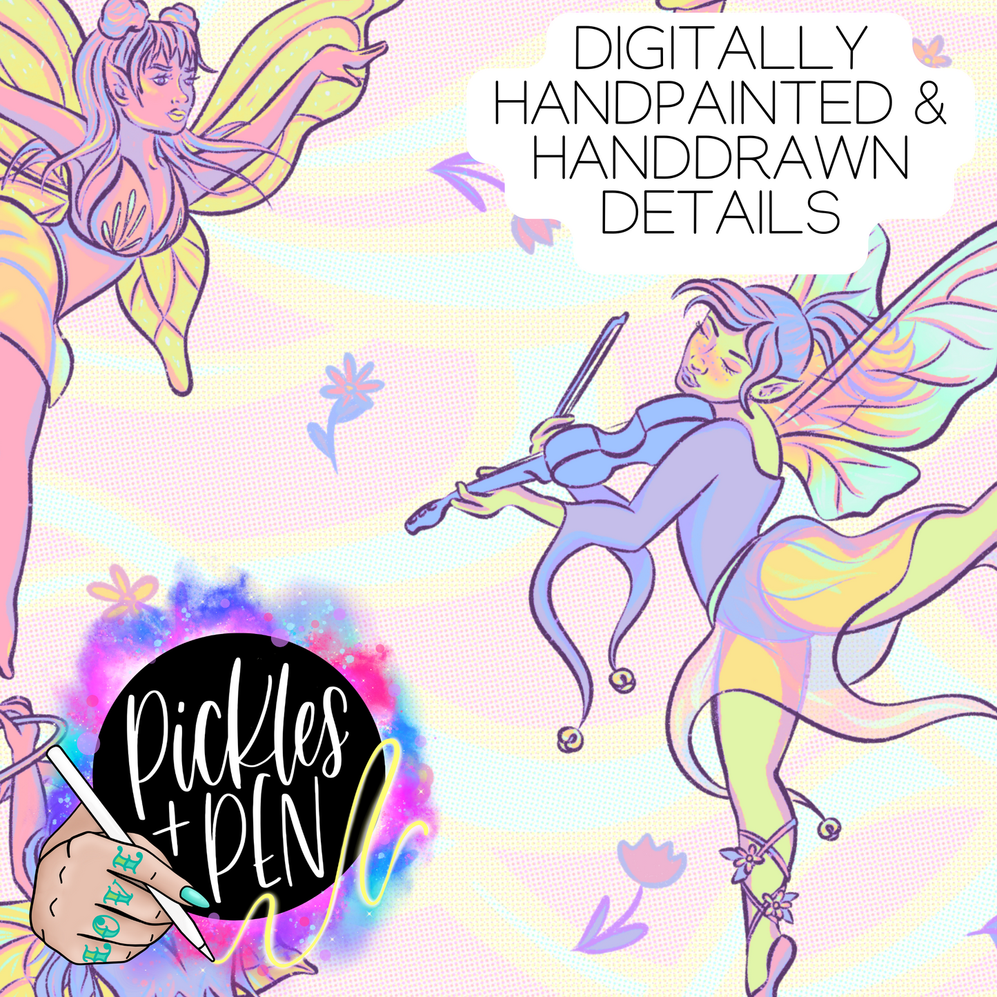 Fairy Dancers Seamless Design - PASTEL Version [LIMITED]