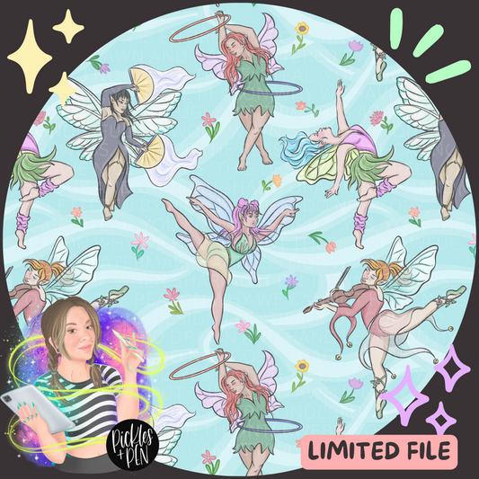 Fairy Dancers Seamless Design - BLUE Version [LIMITED]