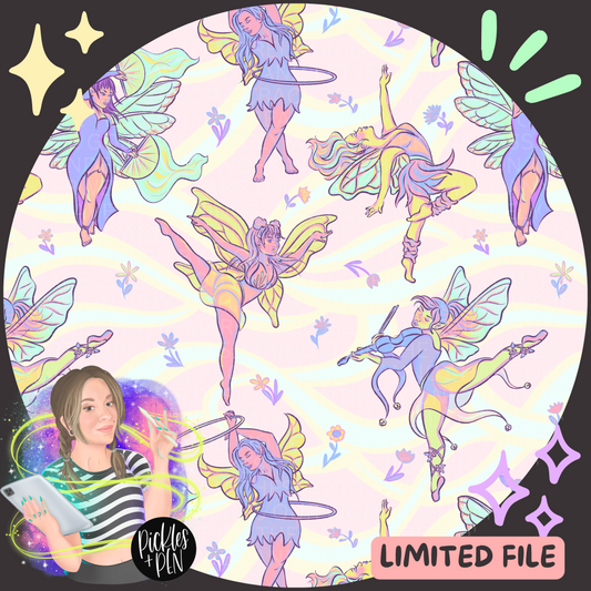 Fairy Dancers Seamless Design - PASTEL Version [LIMITED]