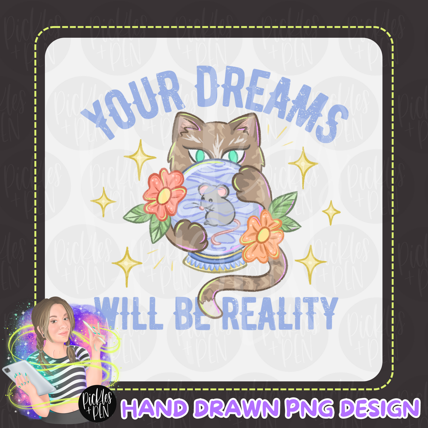 "Your Dreams Will Be Reality" Hallo-Kitties PNG [LIMITED]