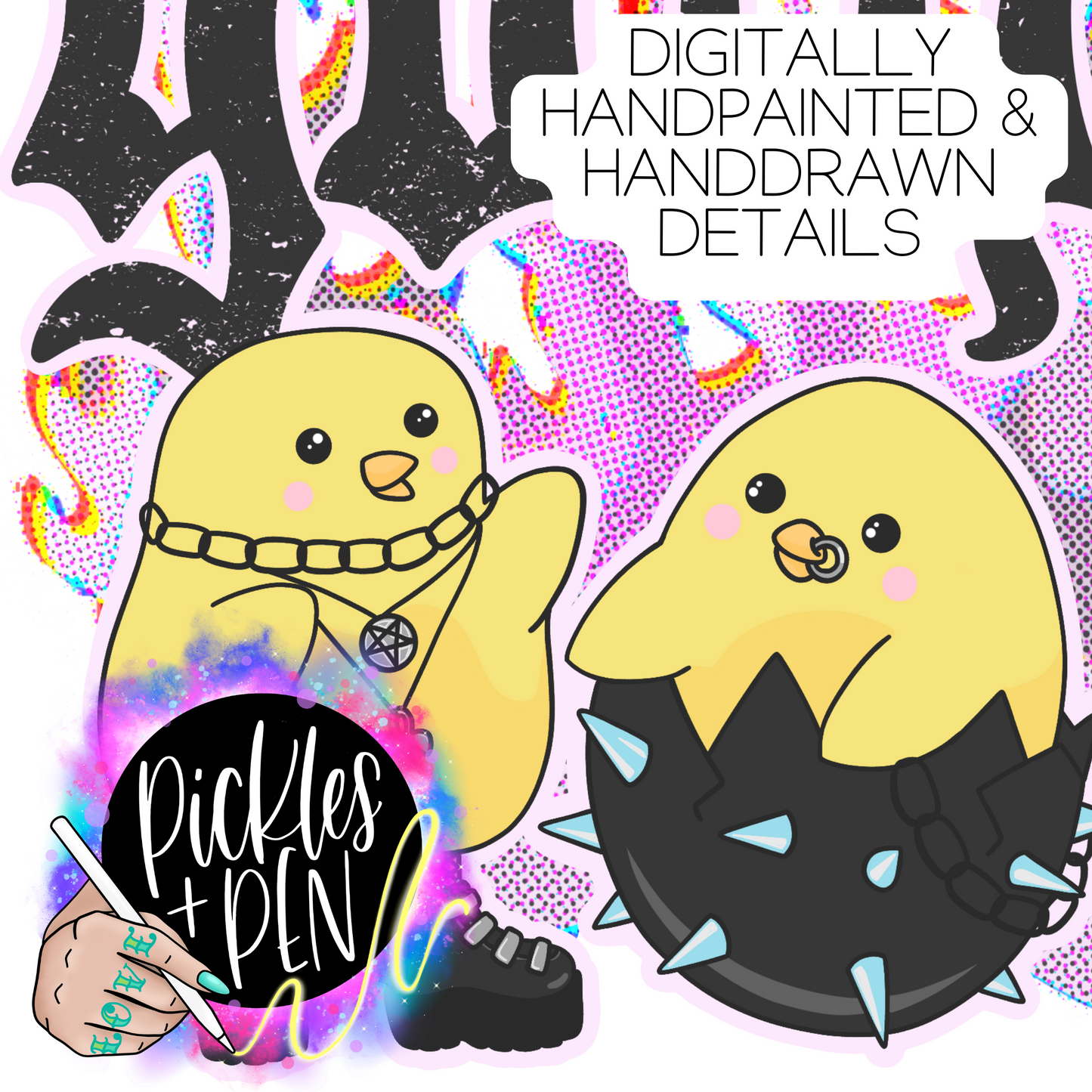 Goth Chicks Easter PNG - [LIMITED]