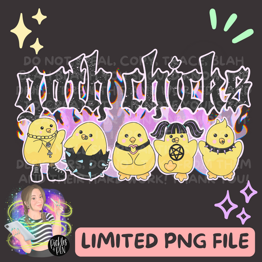 Goth Chicks Easter PNG - [LIMITED]