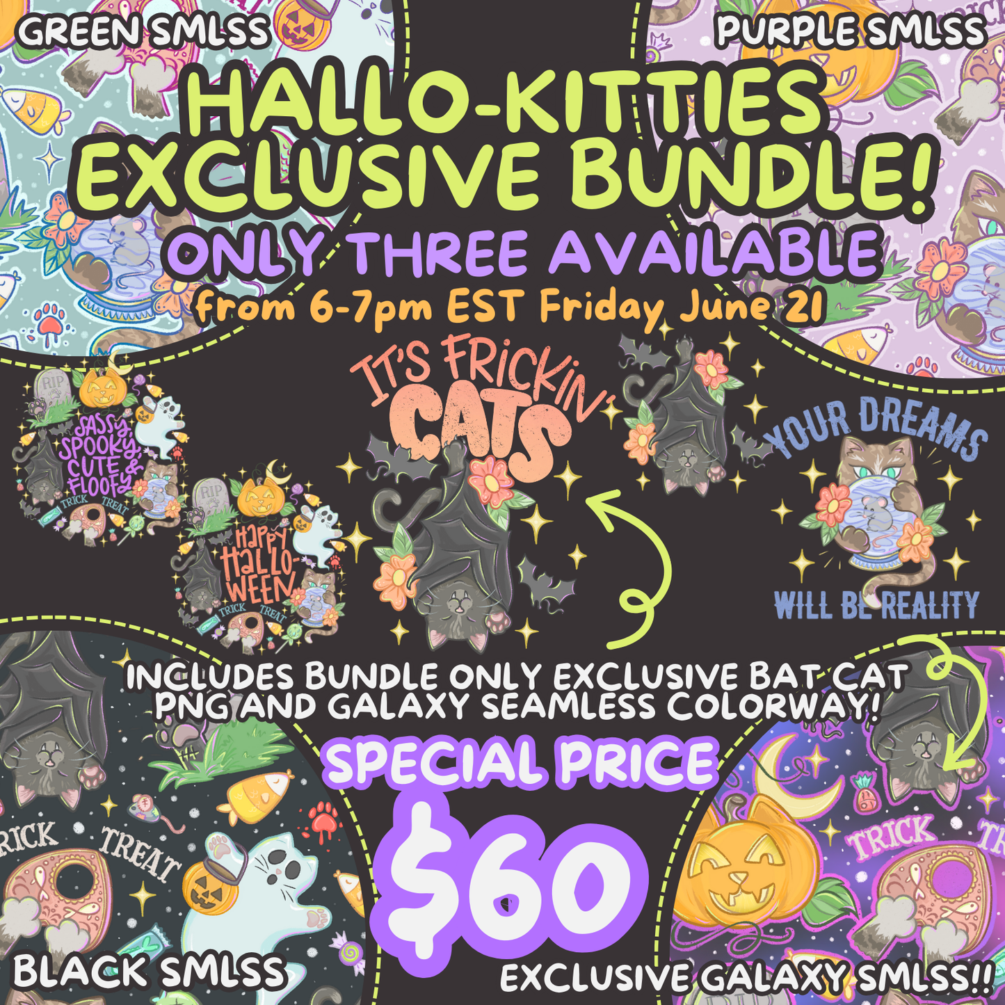 Hallo-Kitties LIMITED EXCLUSIVE BUNDLE [ONLY THREE AVAILABLE!]