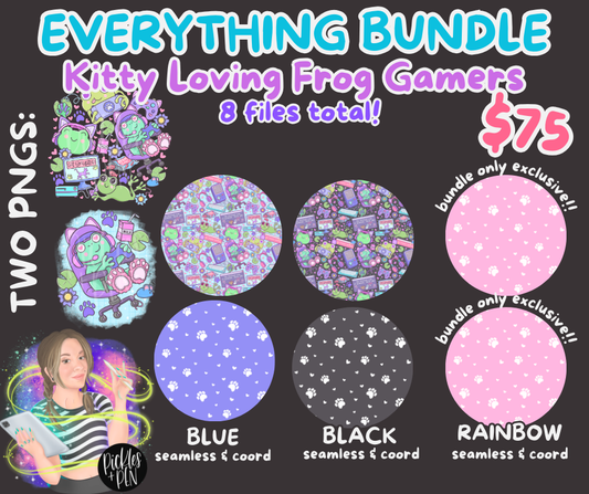 EVERYTHING BUNDLE - Kitty Gamer Frogs [ONLY 2 AVAILABLE]