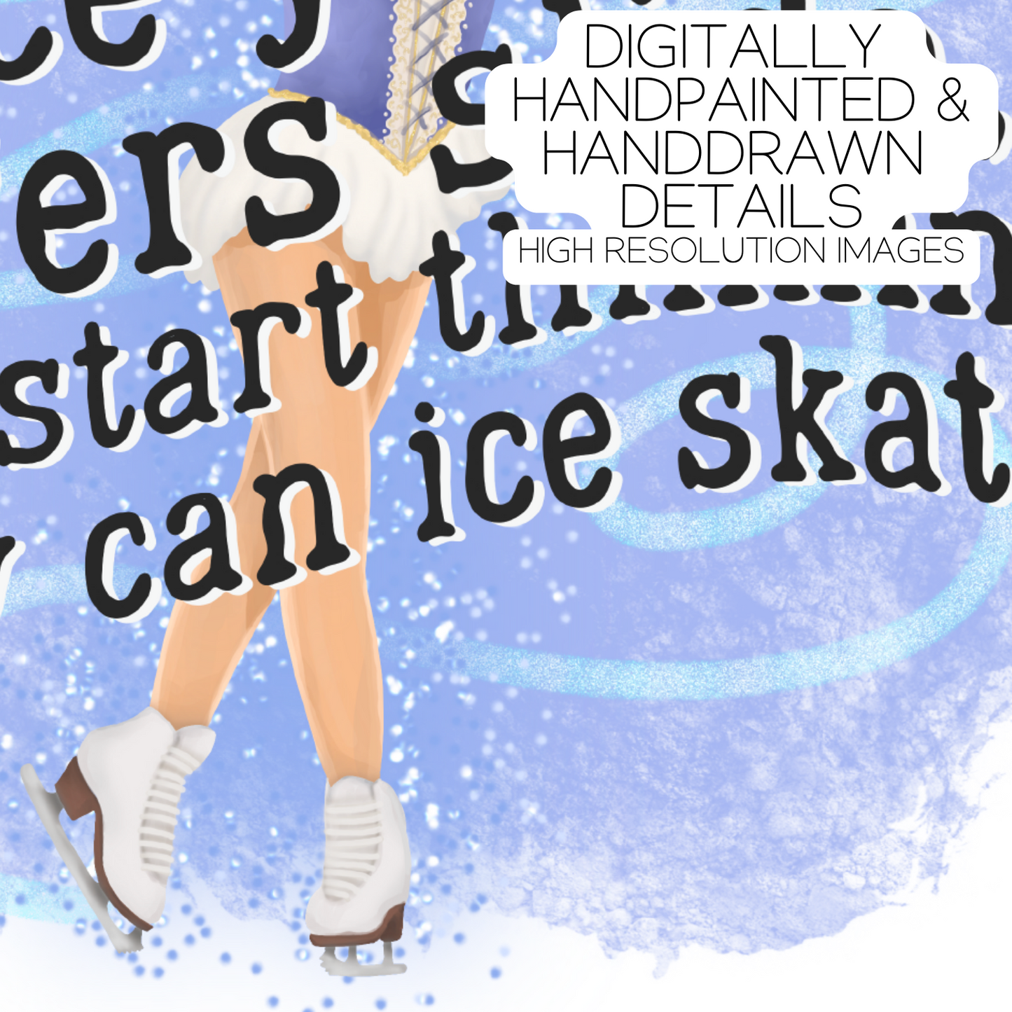 Once you let MFer's slide, they start thinking they can ice skate - Hand Drawn Digital Design - [UNLIMITED]