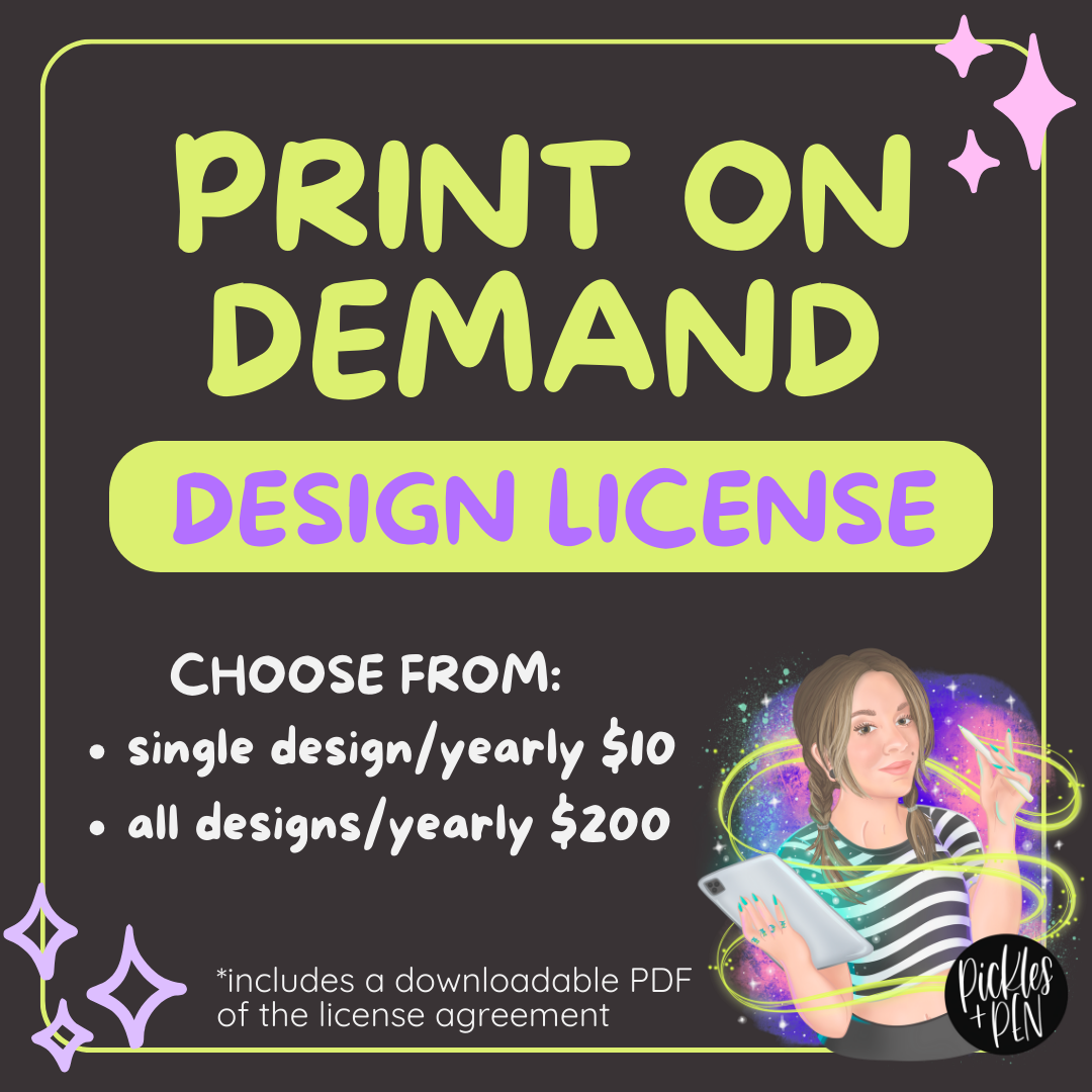 Print On Demand Product - Design License