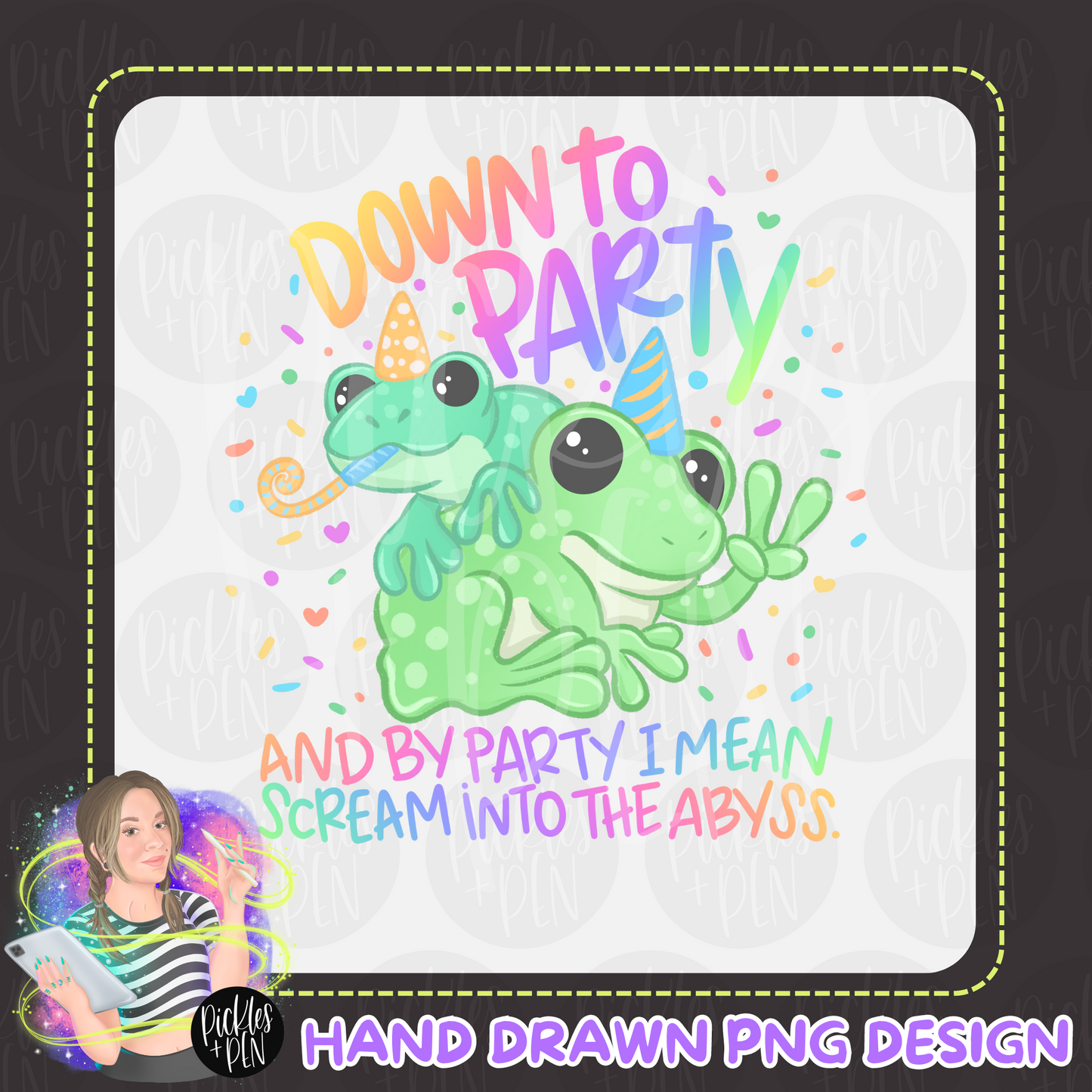 Down To Party Frogs PNG - [LIMITED]