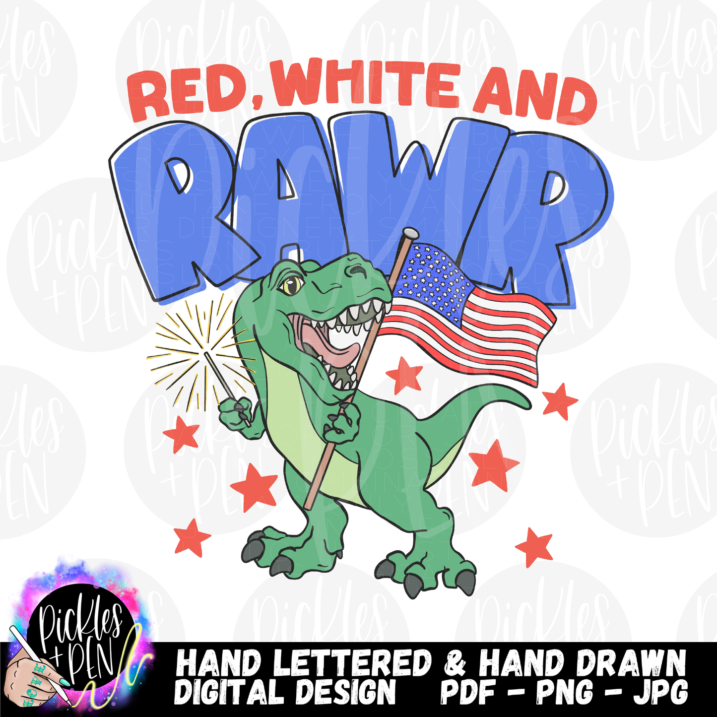 Red, White and Rawr