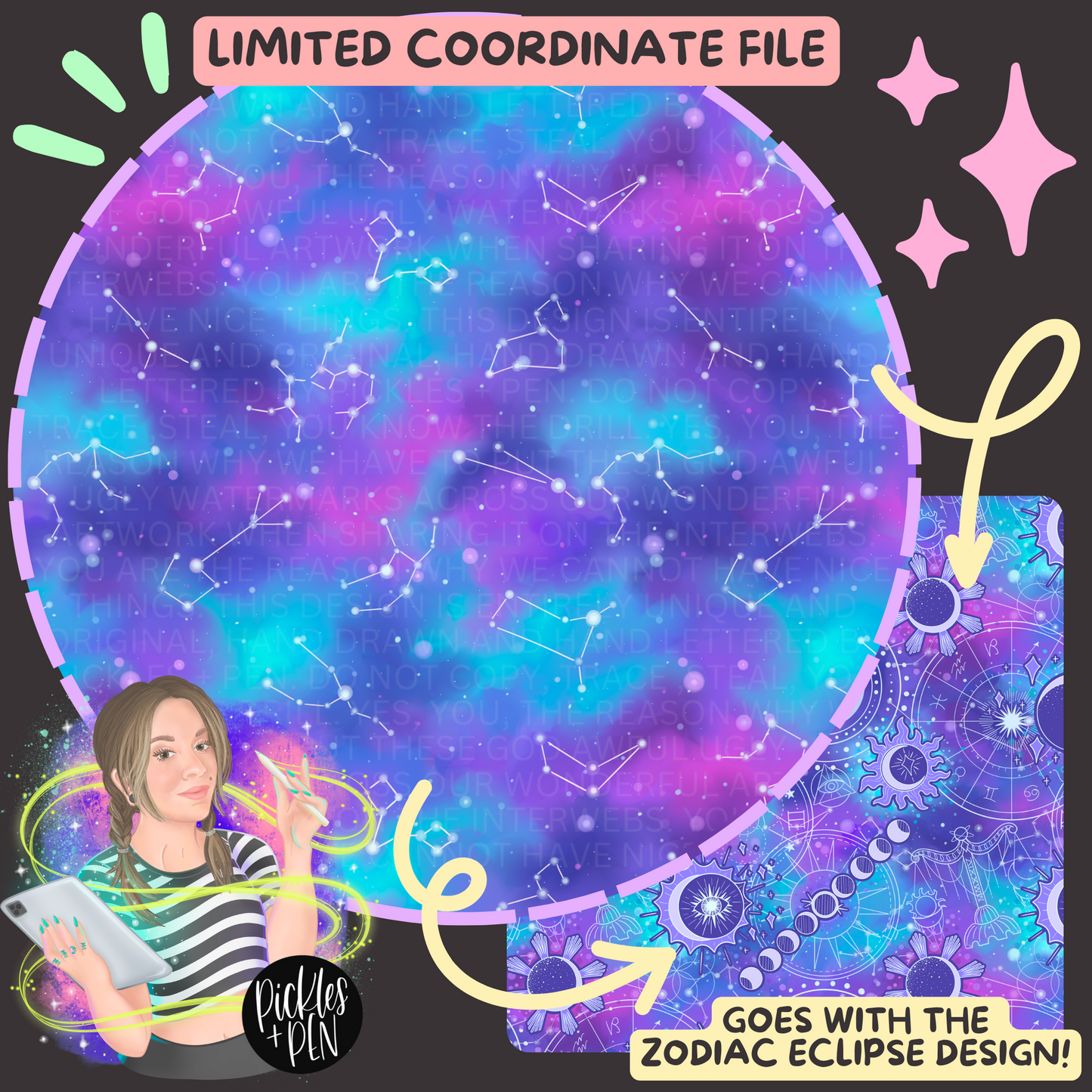 Zodiac Seamless Design - Zodiac Eclipse Coord File - [LIMITED]