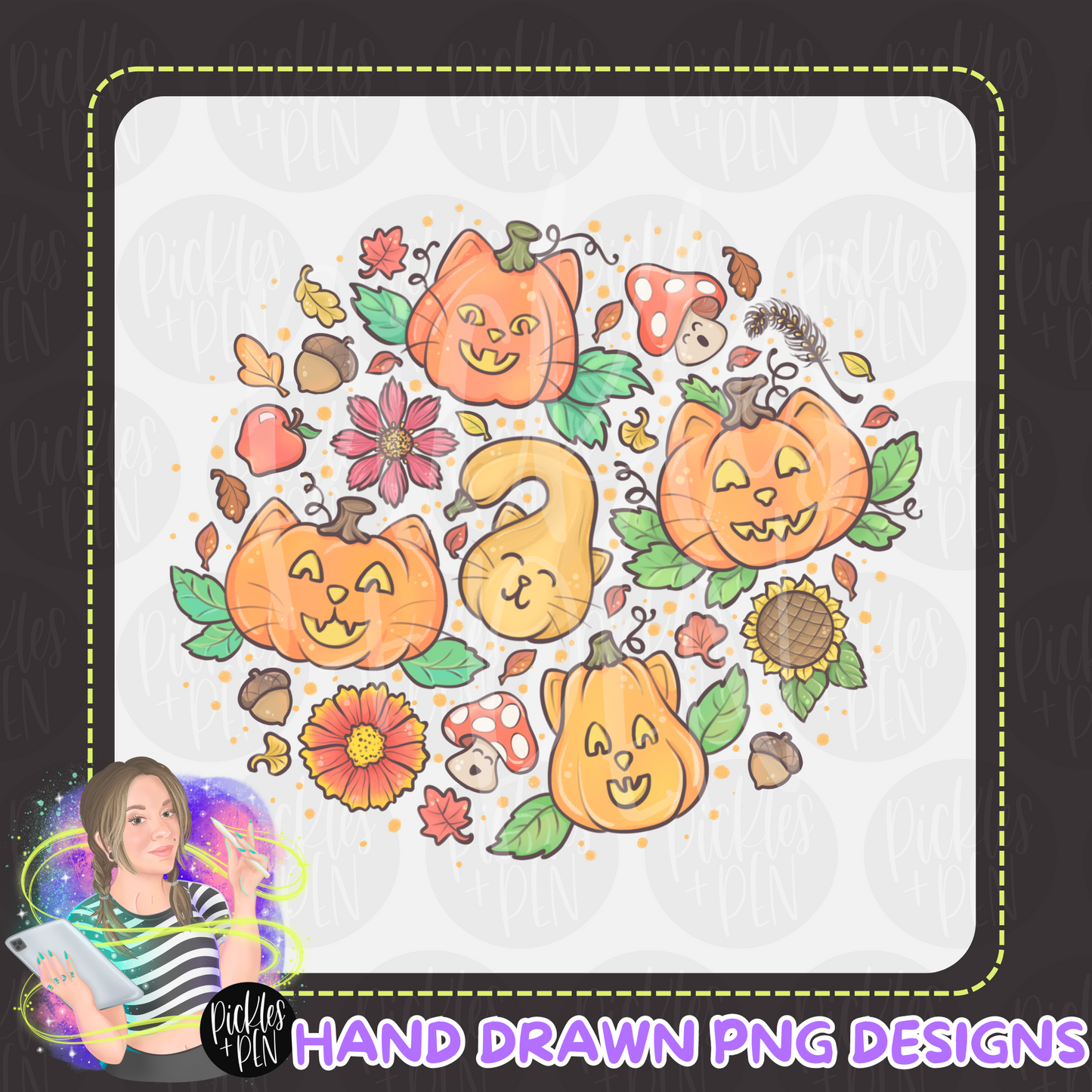 "Kitty Pumpkins" PNG [LIMITED]