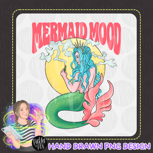 Mermaid Mood - Hand Drawn Digital Design - [UNLIMITED]