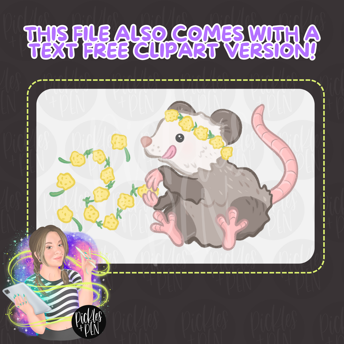 Eat Trash Make Crafts Possum PNG - [LIMITED]